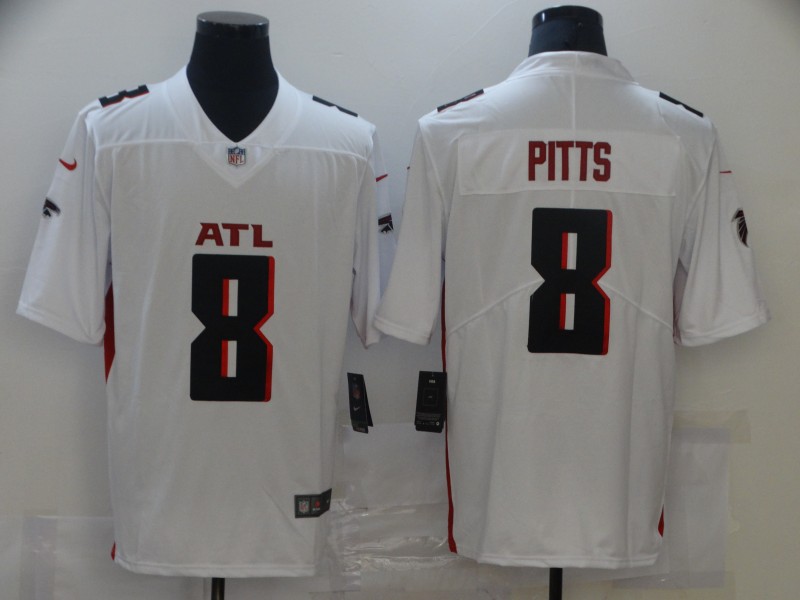 Men's Atlanta Falcons Kyle Pitts #8 White Jersey